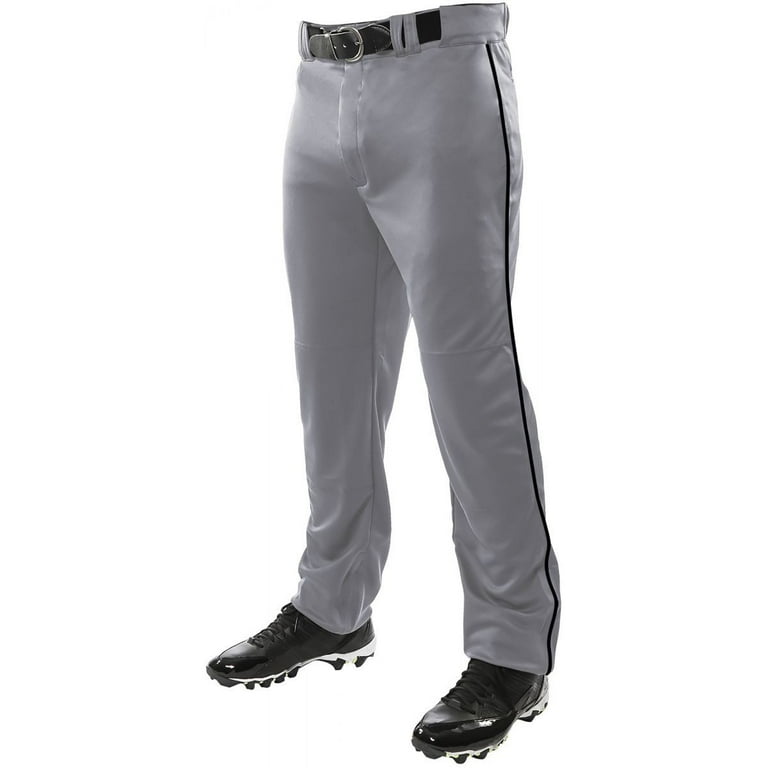 Triple Crown Open-Bottom Baseball Pants with Braid, Adult Small