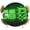 Black, variant on Green Video Game Round Tablecloth 55-60 Inch Round Fitted Table Cloth with Elastic Edge, Black Modern Text Graffiti Brick Waterproof Table Cover Protector for Outdoor Picnic Party Dining