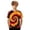00#Orange1012, variant on Byoo Summer Cute Tee Shirt for Infant Girls Cartoon Cow Print Tie Dye Crew Neck Casual Short Sleeve Graphic Tops