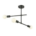thumbnail image 7 of Z Lite 731-3SF-MB 23.25 in. Modernist Three Light Semi Flush Mount Light, Matte Black, 7 of 7