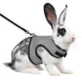 thumbnail image 1 of Harnais pour Lapin Outil de Traction Réglable Comcompatible Harnais en Maille Douce pour Furet Rats Hamster Ensemble Gilet Laisse Fournitures pour Animaux, 1 of 4