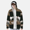 thumbnail image 6 of Uemuo Cute Goat Baby Pattern Women's Full Zip UPF 50+ Sun Protection Hoodie Jacket Long Sleeve Sun Shirt Hiking Outdoor Performance with Pockets-Medium, 6 of 7