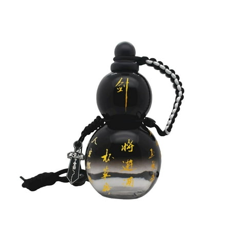 

Hulu 800ml Gourd-Shaped Leak-Proof Water Bottle with Strap DIY Sticker and Pendant – Stylish Tritan Sports Bottle for Fitness & Travel