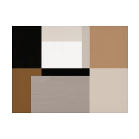 Trademark Fine Art June Erica Vess Neutral Centerpoint II Canvas Wall Art