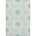 thumbnail image 2 of Addison Rugs Mayfield Washable Transitional Circles Teal Rectangle Rug, 10' x 14', 2 of 6