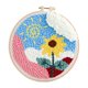 thumbnail image 3 of Kits de inicio para bordado con aguja perforadora, tela con bastidor, kit de enganche para alfombras, manualidades Girasol, 3 of 9