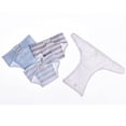 thumbnail image 2 of JC Toys Baby Doll Washable and Reusable Eco Diapers 4 Pack Fits Dolls 14 to 18 inch in Blue/White/Grey, 2 of 5