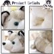 thumbnail image 2 of Lindo perro de peluche de simulación Husky de 30 cm, 2 of 7