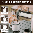 thumbnail image 4 of 2X Percolateurs à Café pour Camping, Percolateur Cafetière en Acier Inoxydable Camping Extérieur 9 Tasses, 4 of 4
