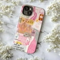 thumbnail image 5 of Pink Aesthetic Travel Phone Case, New York Love Collage Protective Cover for iPhone 17 16 15 14 13 12 11 Pro Plus Mini, 5 of 6