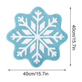 thumbnail image 3 of Deeceymbur Colorful Snowflake Shaped Christmas Floor Mats Non-slip Flocking Decor for Living Rooms Entryways Washable Bathroom Bathtub Kitchen Rug Decoration, 3 of 5