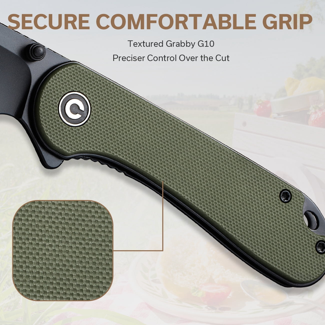 CIVIVI Pocket Folding Knives Elementum 2.97'' Nitro-V Wharncliffe Blade C18062AF-2