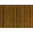 thumbnail image 1 of Ahgly Company Indoor Rectangle Oriental Yellow Modern Area Rugs, 6' x 9', 1 of 4