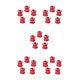 thumbnail image 1 of Soidarity 5 piezas de tornillos para vástago de bicicleta, tornillos de máquina lisos para platos y bielas, placa doble, rojo Placa doble,roja 5piezas Soidarity CBP213028, 1 of 6