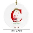 thumbnail image 3 of Decoraciones de Halloween, adornos de Halloween, colgante de decoración para árbol de Navidad, decoración navideña personalizada de 26 letras, decoración para árbol de Navidad, regalo de Navidad, ador, 3 of 3