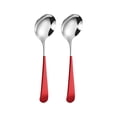 thumbnail image 2 of Ynlkorvg Tableware Round Spoon 304 Stainless Spoon Fork Household Cute Small Soup Spoon Thick Round Bottom Eating Spoon, 2 of 9