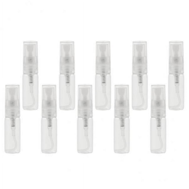 Bunblic 3-4pack 10Pcs Glass Perfume Empty Bottle Atomizer Pump Sprayer Refillable Travel 3 Pcs