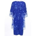 thumbnail image 4 of Zaldita Two Piece Dress Set for Women Plus Size Mother of The Bride Dress Suit Formal Gowns Royal Blue 3XL, 4 of 7