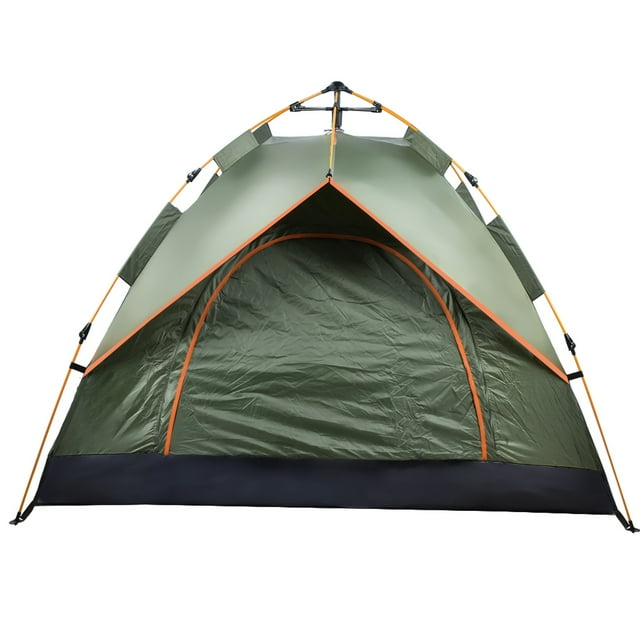 Tente de Camping, Tente Familiale Portable Automatique Tente de Randonnée Imperméable Tente de Backpacking pour Famille 3-4 Personnes