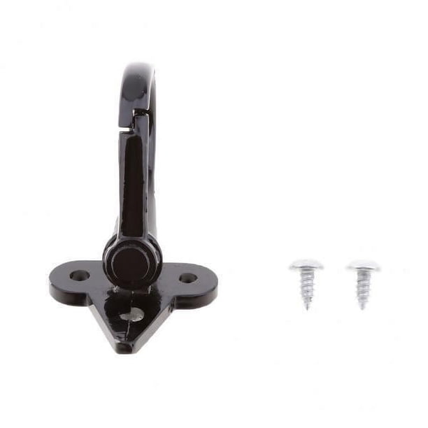2 Soportes De Aleación De Aluminio Para Motocicleta, Bolsa Para Casco, Gancho Para Colgar Botellas, Color Negro 2 piezas