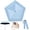 Blue, variant on Japan Pencil Umbrella, Mini Compact Travel Umbrella, UPF50+ Windproof 5-Rib Carbon Fiber Folding Umbrella for Sun Rain Backpack Handbag