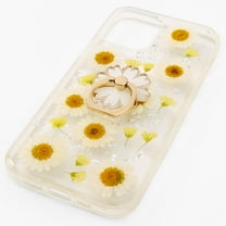 Claire's Daisy Ring Holder Protective Phone Case - Fits iPhone 12/12 Pro