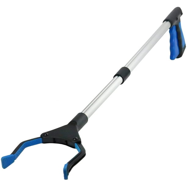 Herramientas de recolección, agarrador de 81 cm para personas mayores, extralargo, liviano y conveniente, para recoger basura, recoger basura, desechos de jardín, azul oso de fresa Electrónica