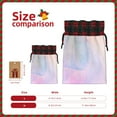 thumbnail image 3 of Sikiie Rainbow Christmas Gift Bags Drawstring Gift Bags Sacks Drawstring Bag Holiday Linen Xmas Wrapping Bags for Presents Party Gift-Black, 3 of 8