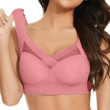 Clearance! Yunmei Minimizer Bras for Women Sports Bras for Women Large Bust High Support No Underwire Bra Plus Size Supportive Bra Breathable Padded Bra Everyday Bras Xxl Gold
