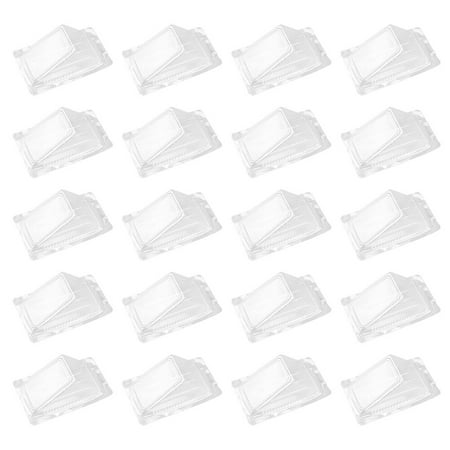

NUOLUX 50pcs Sandwich Packing Boxes Plastic Sandwich Case Sandwich Triangle Boxes