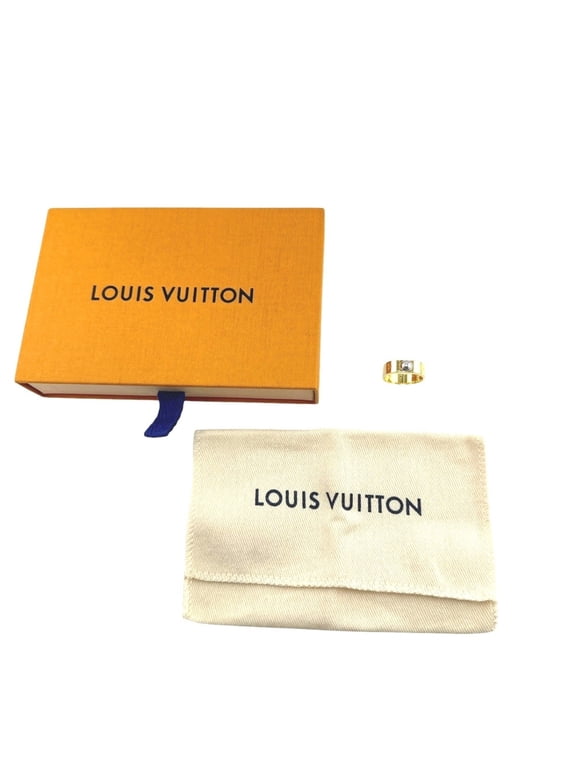Pre-Owned Louis Vuitton LOUIS VUITTON Ring Nanogram M Size GP M00211 Gold (Good)