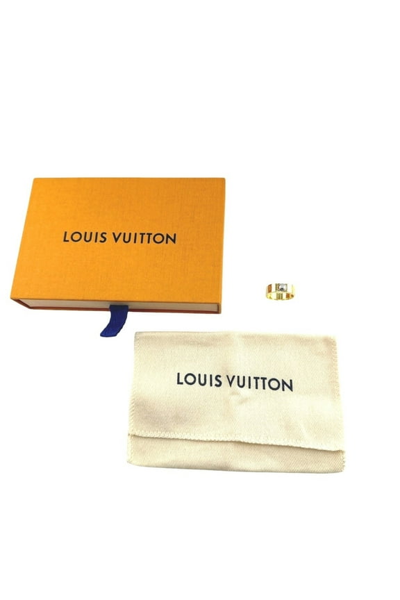 Pre-Owned Louis Vuitton LOUIS VUITTON Ring Nanogram M Size GP M00211 Gold (Good)