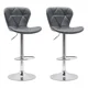 thumbnail image 2 of Bancos Altos Para Barra Negro Par Vinil Base Cromo Ajustable, 2 of 5
