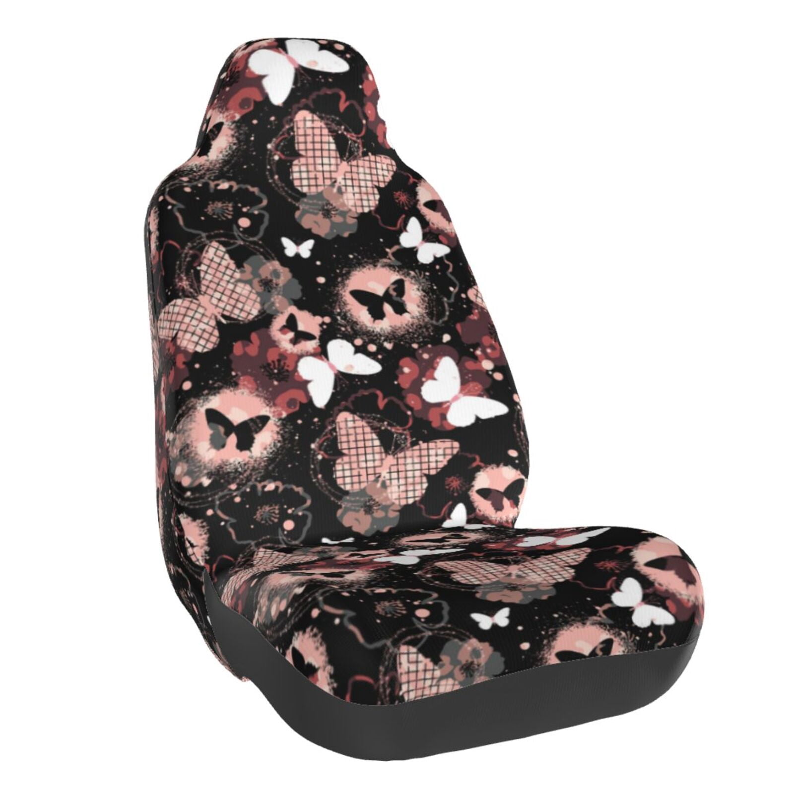 Lsque Butterflies1 Pattern Car Seat Covers for Front Seats , Waterproof Seat Covers for Cars, Sporty Front Seat Covers,Car Seat Cover Protector Front Seats