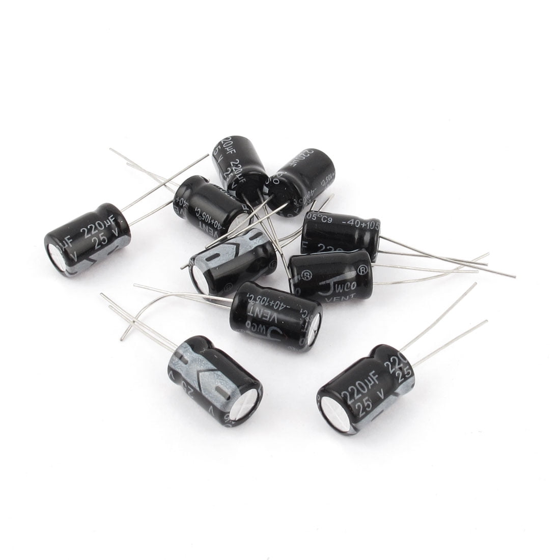 10 Pcs 25v 2uf 105c Radial Lead Electrolytic Capacitor 8mm X 13mm Walmart Canada