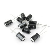 Unique Bargains 10 Pcs 25V 220uF 105C Radial Lead Electrolytic Capacitor 8mm x 13mm