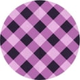 thumbnail image 1 of Ahgly Company Machine Washable Indoor Round Transitional Dark Magenta Purple Area Rugs, 8' Round, 1 of 1