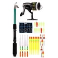 thumbnail image 2 of Kit de accesorios combinados de pesca de mar completo telescópico de carretes de caña de pescar de 1,6 m Ndcxsfigh Nuevos Originales, 2 of 9