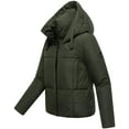 thumbnail image 6 of Marikoo Women’s Cropped Puffered Winter Jacket with Hood - Teddy Lining - Water-Repellent - Ninikaa, 6 of 9