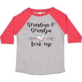 thumbnail image 3 of Inktastic Grandma and Grandpa Love Me Heart Grandchild Boys or Girls Toddler T-Shirt, 3 of 5