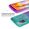 thumbnail image 5 of Compatible for Samsung Galaxy S20 FE Case, with Tempered Glass Screen Protector SOGA Diamond Liquid Quicksand Cover Cute Girl Women Phone Case - Pink / Purple, 5 of 5