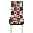 thumbnail image 7 of TSOVTHRID Aztec Tribal Plaid Print Quilted Dining Chair Cushion Cover Non-Slip Water Resistant Chair Covers with Elastic Band Seat Slipcovers for Home, Restaurant, Set of 1, 7 of 7