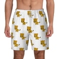 thumbnail image 2 of Picia Leopard Print pattern Mens Swim Trunks with Compression Liner Stretch Beach Shorts Quick Dry with Zipper Pockets No-Chafing Board Shorts-XX-Large, 2 of 9