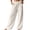 Beige, variant on Womens Linen Pants Women' S Culottes High Waisted Linen Pants Women Drawstring High Waist Cotton Palazzo Pants for Women Cotton Yoga Pants for Women Balloon Pants Women White S-3XL