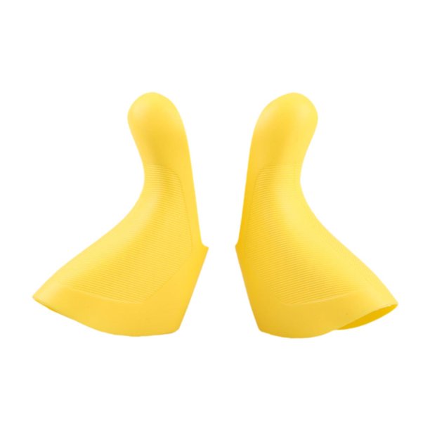 2 fundas para palanca de cambios y frenos portátiles para bicicleta Amarillo