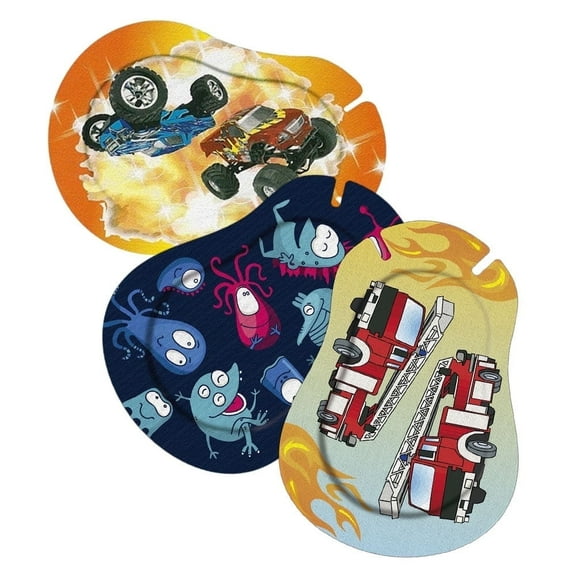 Ortopad® Bamboo Pick-a-Patch Boys, Regular Size, 30/pack Monster Trucks, Monsters, Fire Engines