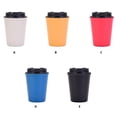 thumbnail image 2 of Bewildely Botella de bebida Taza de agua Taza térmica Mano de obra fina Oficina de interior de larga duración Jugo multipropósito Suministros para el Cocina y Comedor Negro 350ml Bewildely HA082049-05, 2 of 6