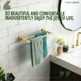 thumbnail image 3 of KOKOSIRI Hand Towel Bar Bathroom Towel Holder Rack for Bath Cabinet Towel Rails 16 Inch Brushed Gold Stainless Steel B5005BG-L16, 3 of 9