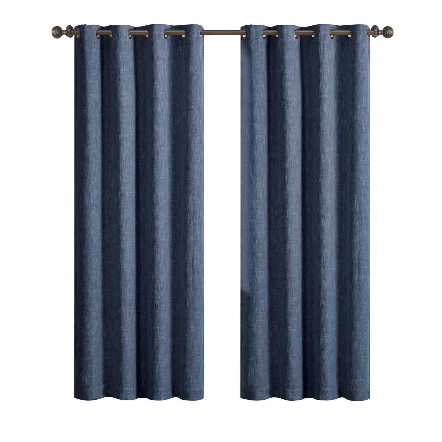 Better Homes & Gardens Linen Grommet Blackout Curtain Panel, 50" x 84", Textured Blackout Curtain