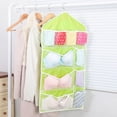 thumbnail image 6 of Hanging Storage Bag High Capacity Dust-proof Transparent Visible 16 Grid Multi-role Socks Bra Underwear Organizer for Bedroom, 6 of 10